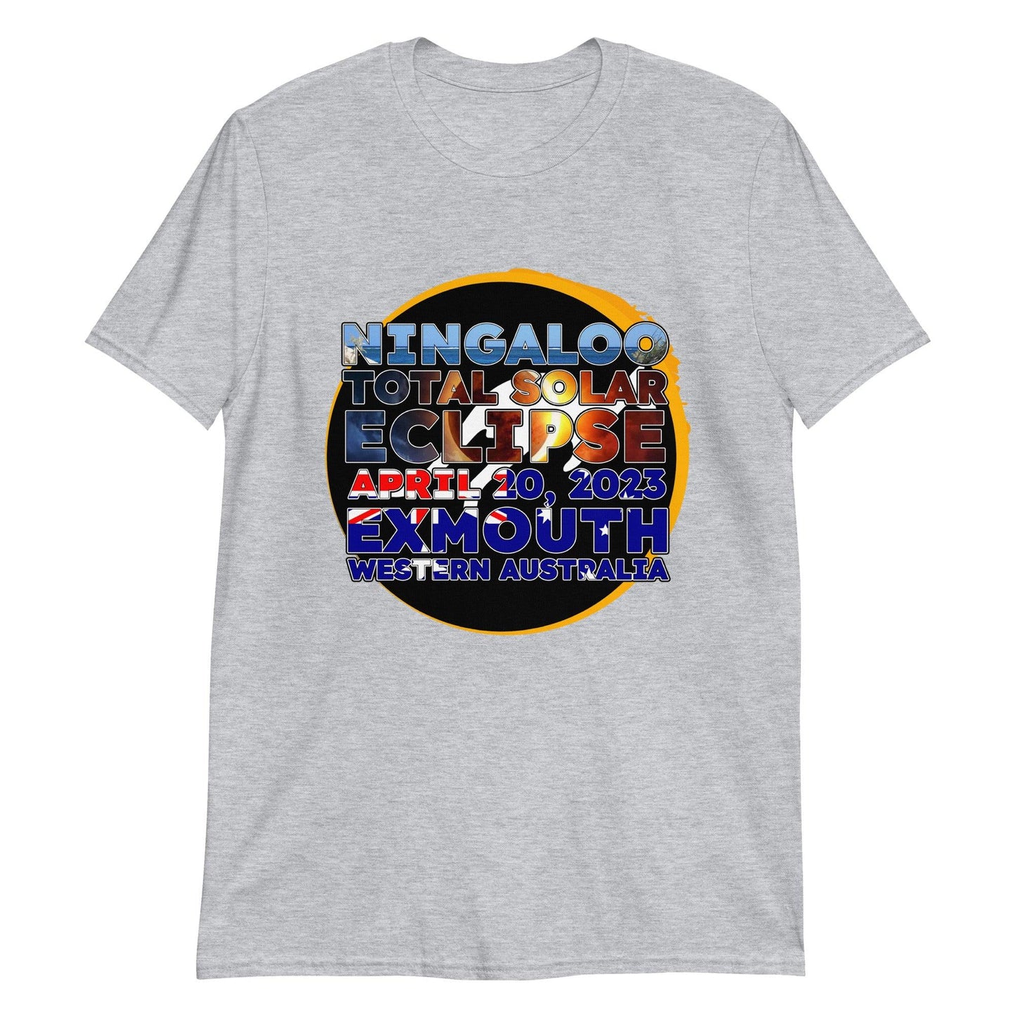 Exmouth - Ningaloo II Solar Total Eclipse 2023 (Clear Tees) - Astro TShirts