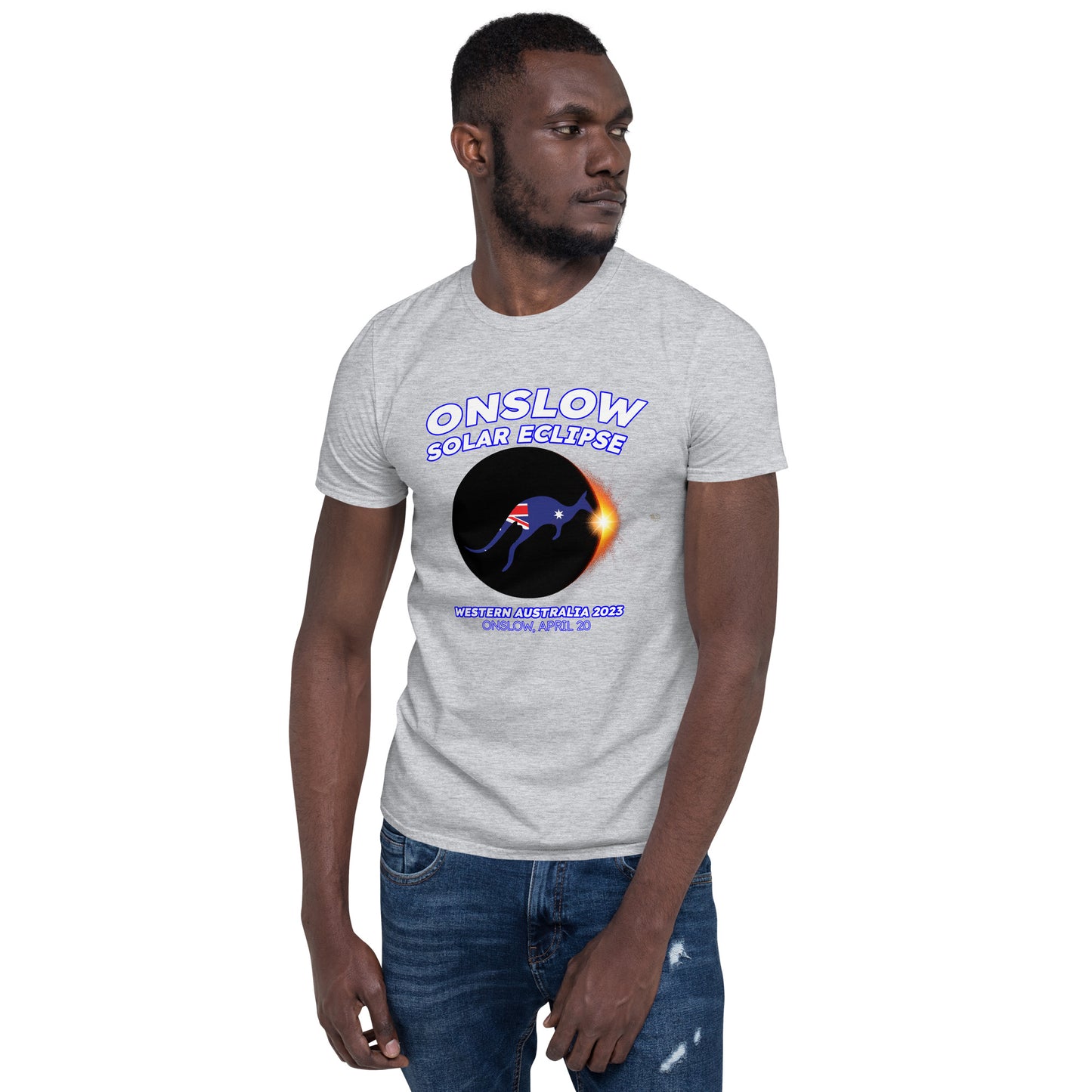 Onslow Solar Eclipse 2023 Kangaroo (Clear Tees)